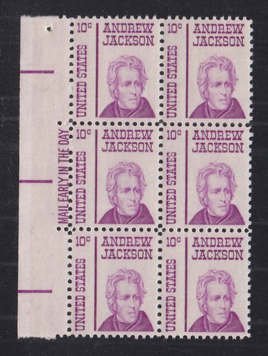 # 1286 (1967) Jackson - ME BK/6, L, MNH