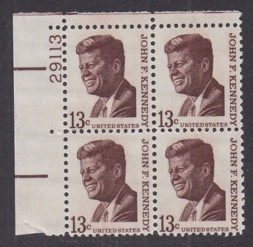 # 1287 (1967) JFK, Tagged - PB, UL #29113, MNH