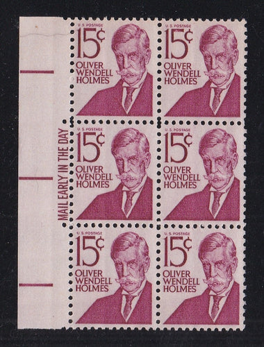 # 1288 (1968) Holmes, Type I - ME BK/6, L, XF MNH