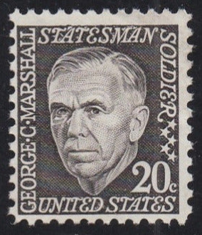 # 1289b (1967) Marshall, black olive, DG, Tagged - Sgl, MNH