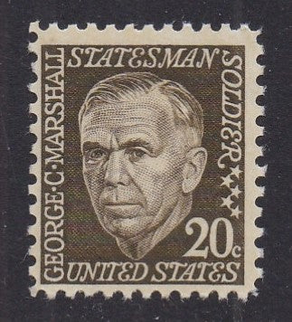 # 1289b (1967) Marshall, black olive, SG, Tagged - Sgl, MNH