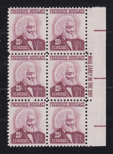 # 1290a (1967) Douglass, rose lake, SG, Tagged - ME BK/6, R, MNH