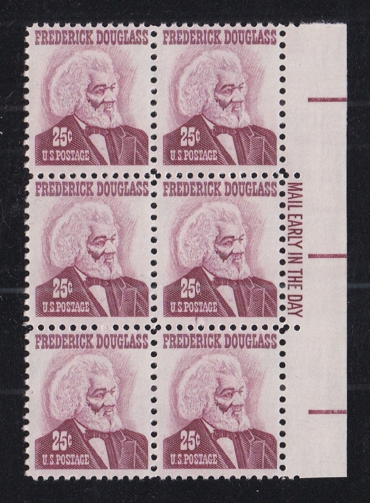 # 1290a (1967) Douglass, rose lake, SG, Tagged - ME BK/6, R, MNH