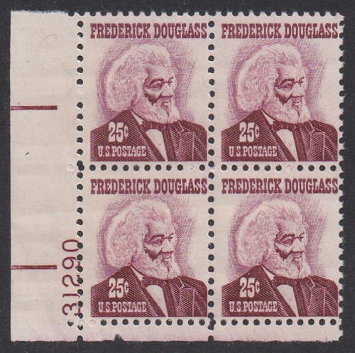#1290a (1973) Douglass, rose lake, SG, Tagged - PB, LL #31290, MNH [4]