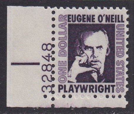 # 1294a (1973) O'Neill, dull purple, Tagged - Plt sgl, LL #32848, MNH