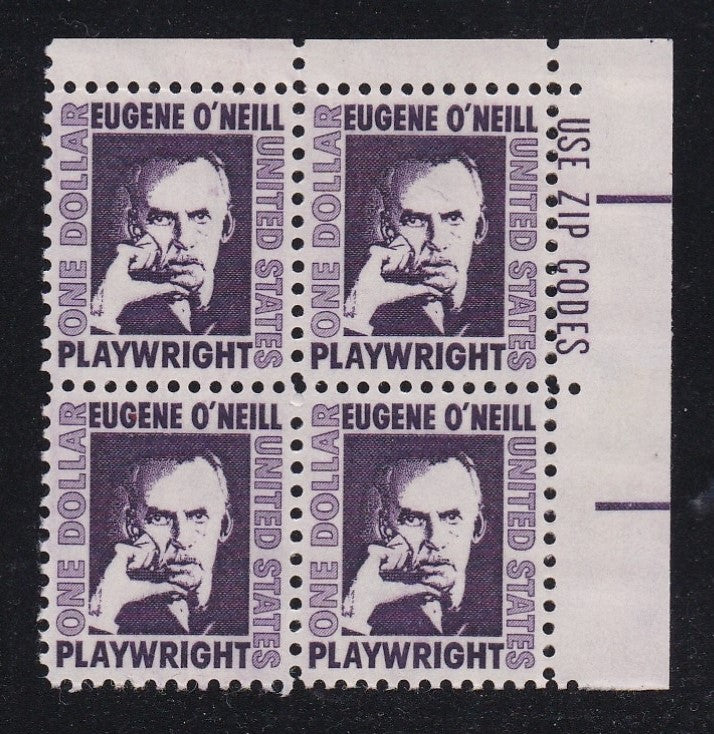 # 1294a (1973) O'Neill, dull purple, Tagged - Zip BK/4, UR, MNH