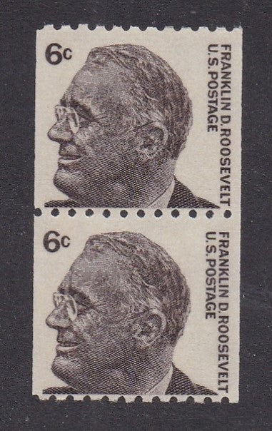 # 1298 (1967) FDR - Coil pr, F MNH