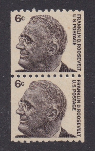 # 1298 (1967) FDR - Coil pr, XF MNH