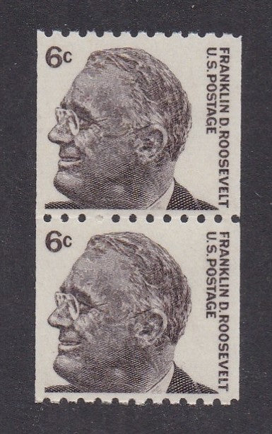 # 1298 (1967) FDR - Coil pr, MNH