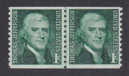 # 1299 (1968) Jefferson - Coil LP, MNH