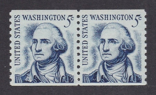 # 1304C (1981) Washington, Redrawn, DG - Coil pr, XF MNH
