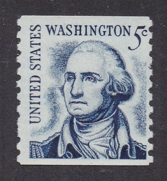 # 1304C (1981) Washington, Redrawn, DG - Coil sgl, F MNH