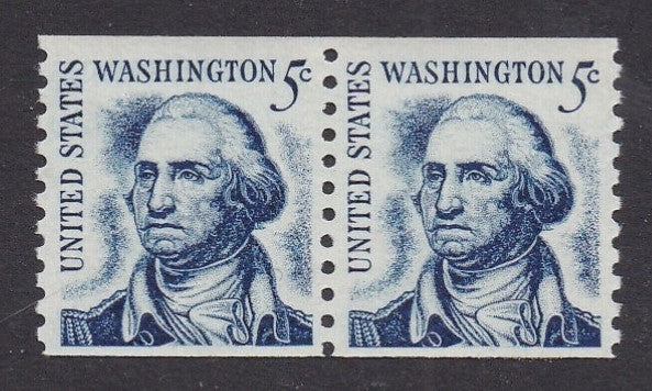 # 1304 (1966) Washington, DG - Coil pr, MNH