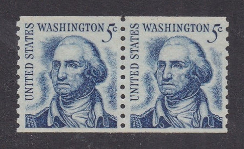 # 1304C (1981) Washington, Redrawn, DG - Coil pr, MNH