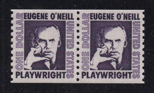 # 1305C (1973) O'Neill, blk purple, SG - Coil pr, XF MNH