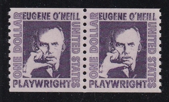 # 1305C (1973) O'Neill, dull purple, SG - Coil pr, XF MNH