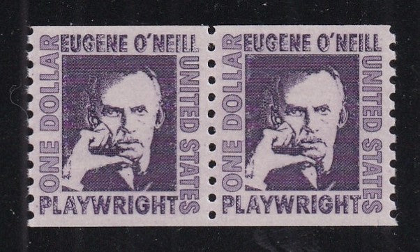 # 1305C (1973) O'Neill, dull purple, SG - Coil pr, MNH