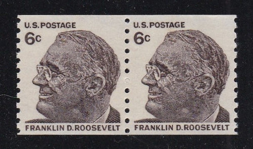 # 1305 (1968) FDR - Coil pr, XF MNH