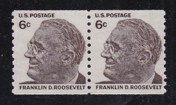 # 1305 (1968) FDR - Coil pr, MNH