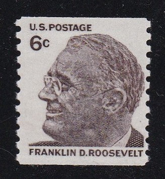 # 1305 (1968) FDR - Coil sgl, F MNH