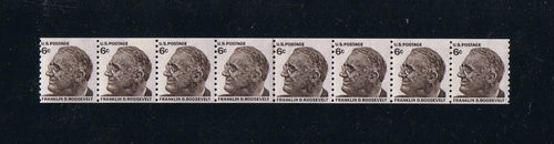 # 1305 (1966) Roosevelt - Coil Line Strip FVF MNH