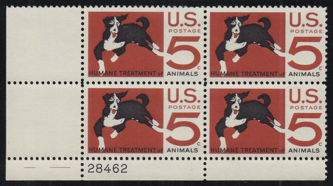 # 1307 (1966) Dog - PB, LL #28462, MNH