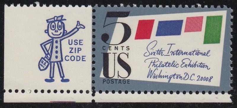 # 1310 (1966) SIPEX - Zip sgl, LL, MNH