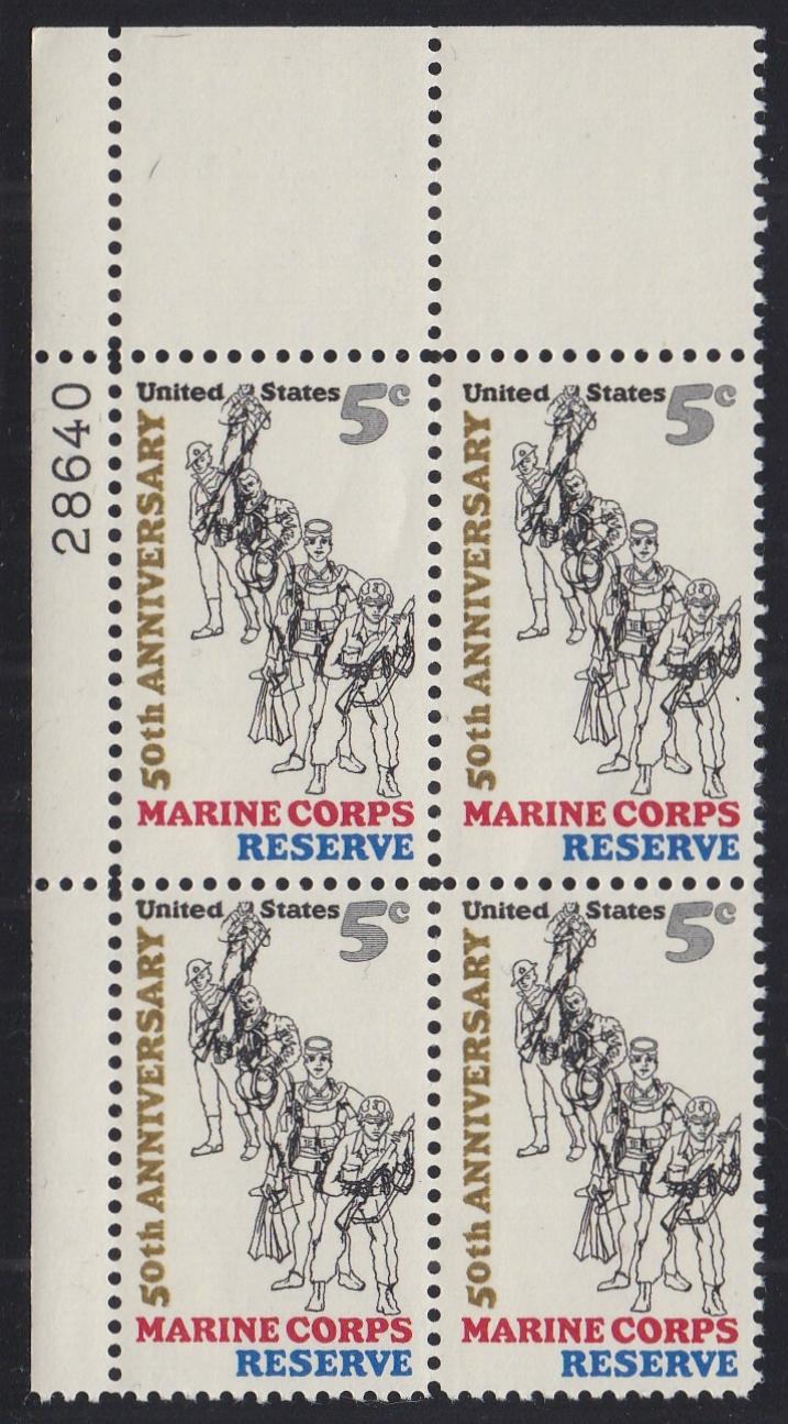 # 1315 (1966) USMC Reserve, Not tagged - PB, UL #28640, MNH