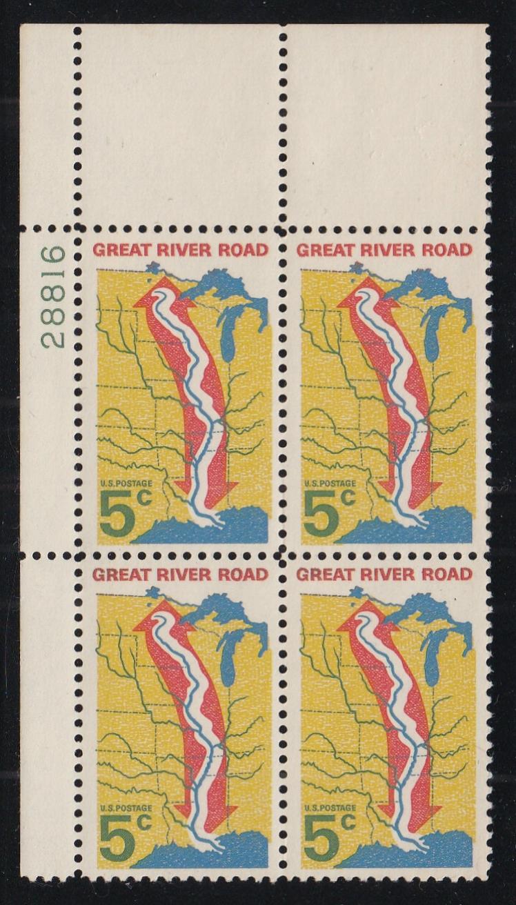 # 1319 (1966) River Road, Not tagged - PB, UL #28816, MNH