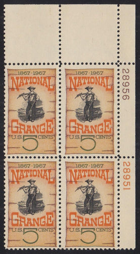 # 1323 (1967) National Grange - PB, UR #28951/28956, MNH