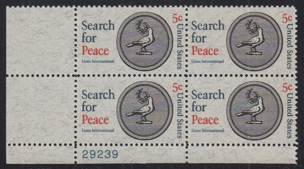 # 1326 (1967) Peace - PB, LL #29239, MNH