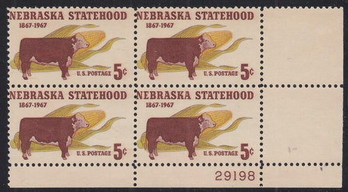 # 1328 (1967) Nebraska - PB, LR #29198, MNH