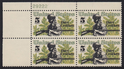 # 1330 (1967) Crockett - PB, UL #29222, XF MNH