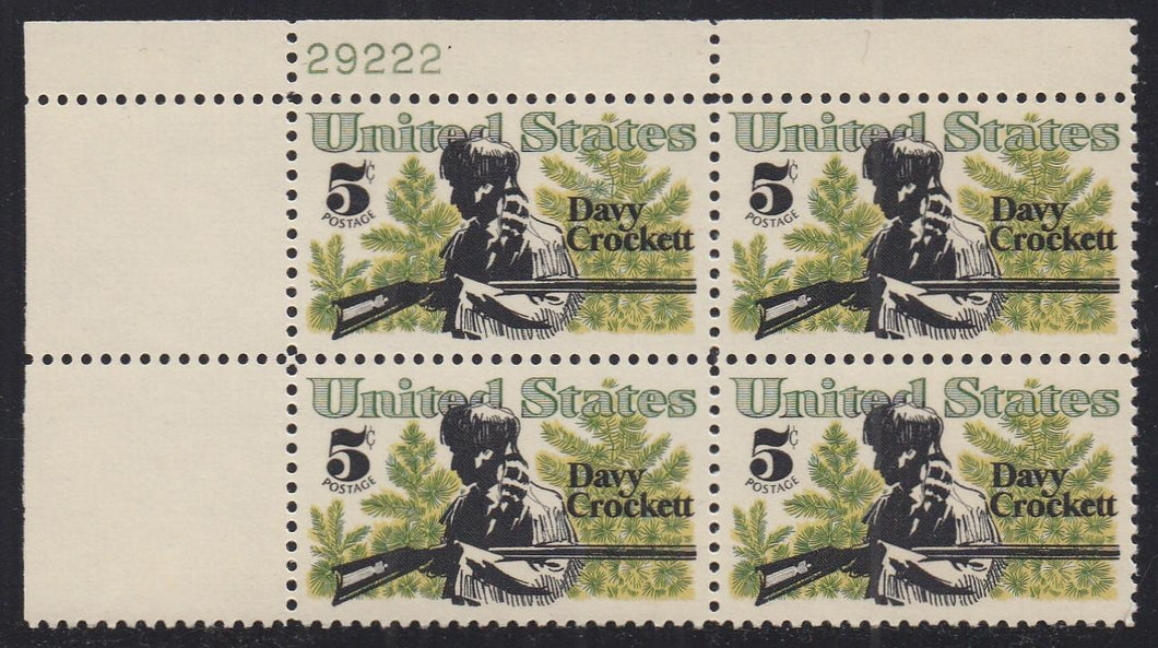 # 1330 (1967) Crockett - PB, UL #29222, XF MNH