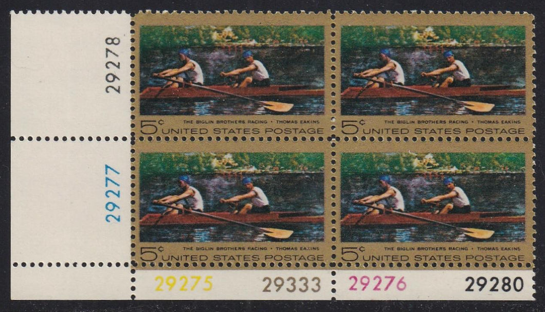 # 1335 (1967) Eakins - PB, LL #29333, MNH