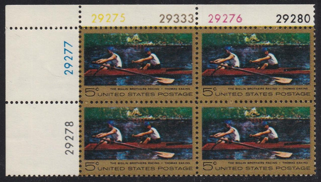 # 1335 (1967) Eakins - PB, UL #29333, MNH