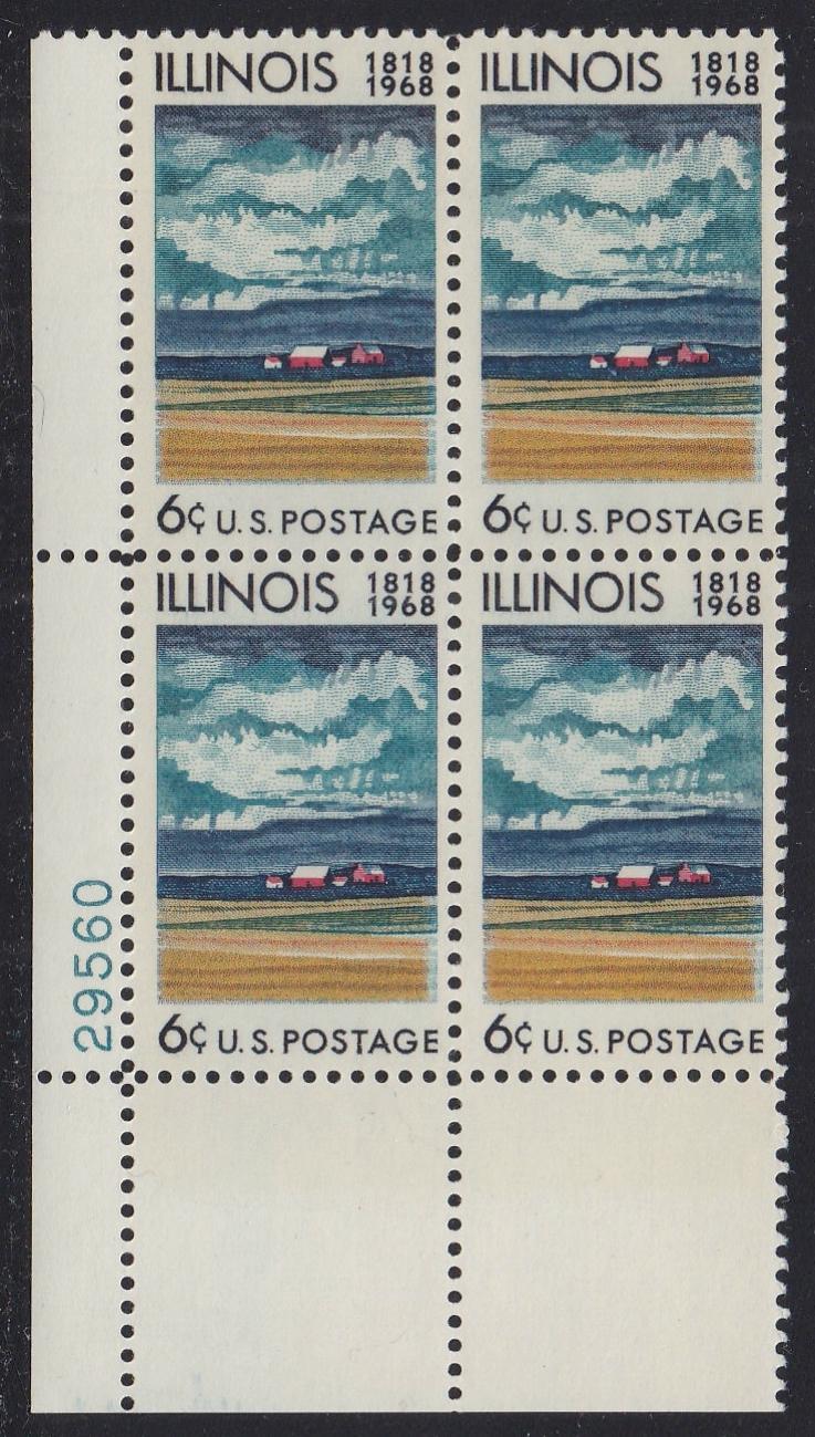 # 1339 (1968) Illinois - PB, LL #29560, MNH