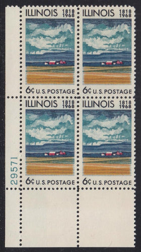 # 1339 (1968) Illinois - PB, LL #29571, MNH