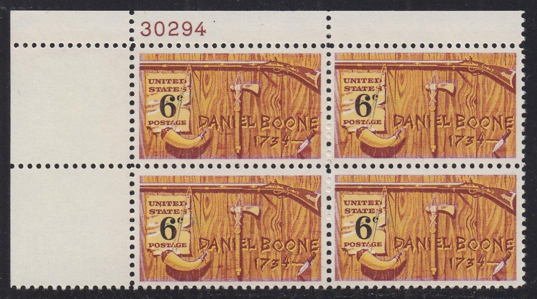 # 1357 (1968) Boone - PB, UL #30294, MNH