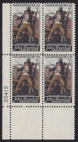 # 1361 (1968) Trumbull - PB, LL #30415, F MNH
