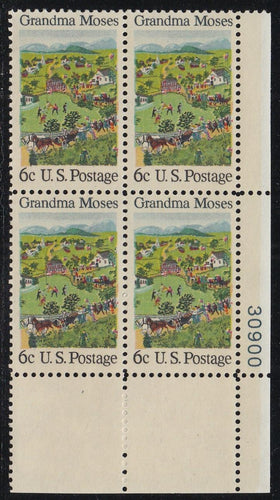 # 1370 (1969) Grandma Moses - PB, LR #30900, MNH