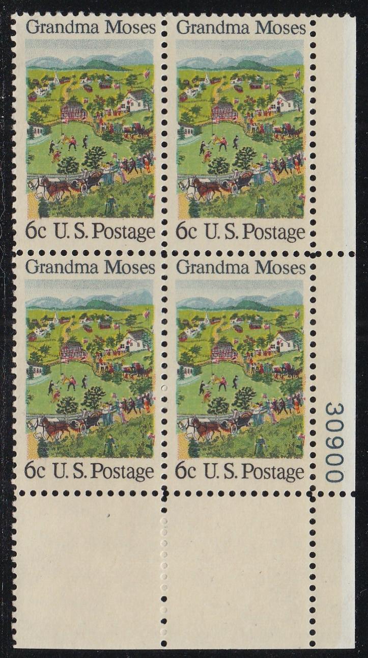 # 1370 (1969) Grandma Moses - PB, LR #30900, MNH
