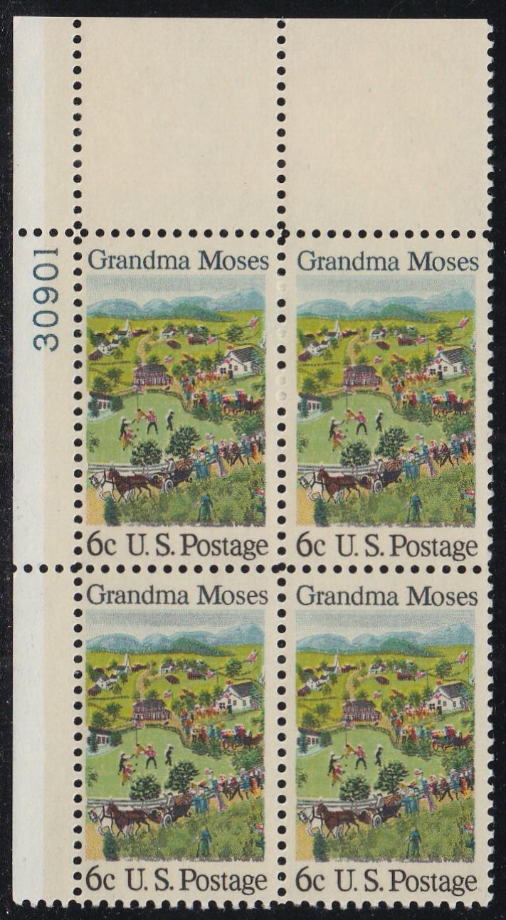 # 1370 (1969) Grandma Moses - PB, UL #30901, MNH