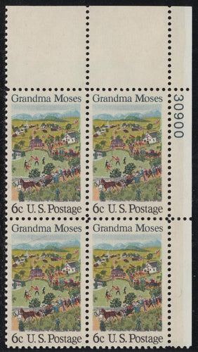 # 1370 (1969) Grandma Moses - PB, UR #30900, MNH