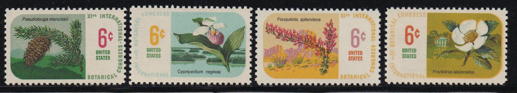 # 1376-79 (1969) Botanical Congress - Sgls, Set/4, MNH