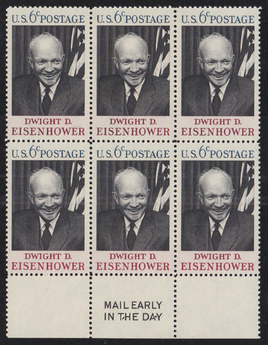 # 1383 (1969) Eisenhower - ME BK/6, B, MNH