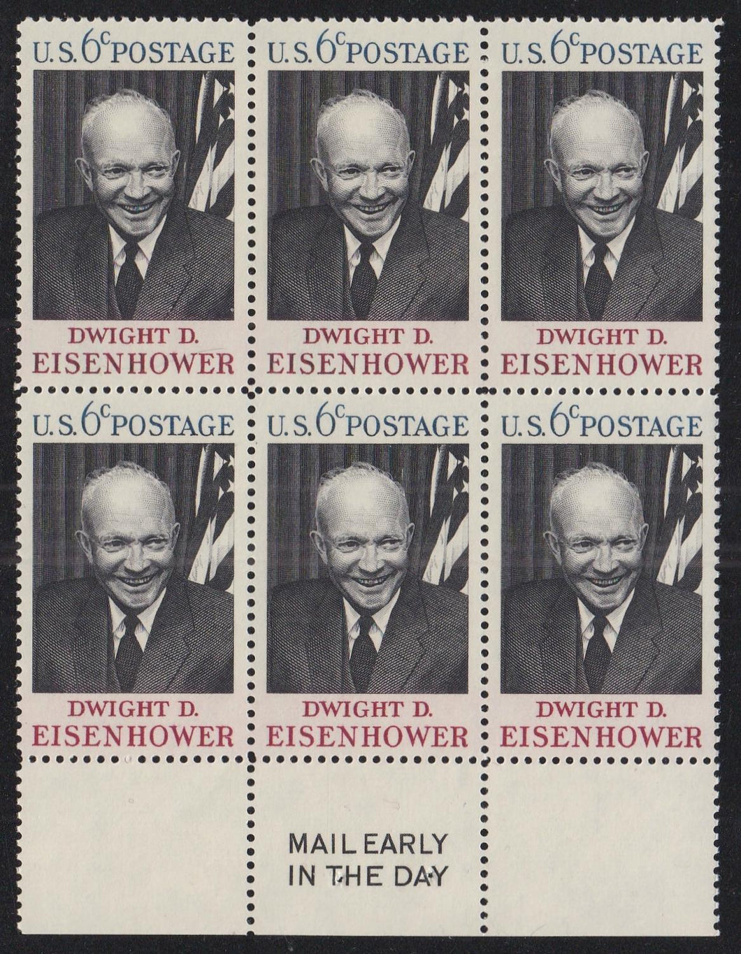 # 1383 (1969) Eisenhower - ME BK/6, B, MNH