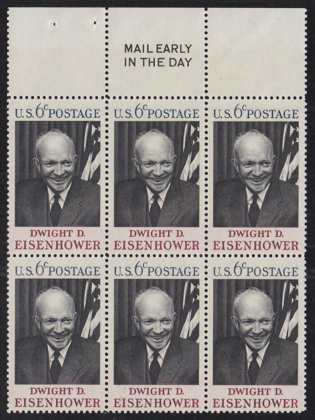 # 1383 (1969) Eisenhower - ME BK/6, T, MNH