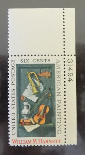 # 1386 (1969) Harnett - Plt sgl, UR #31494, MNH