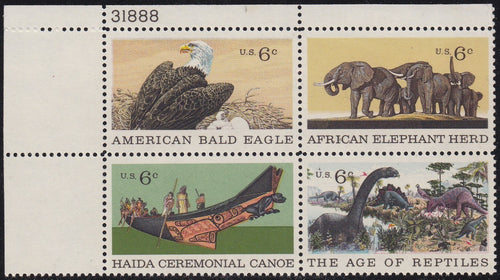 # 1387-90 (1970) Natural History - PB, UL #31888, MNH